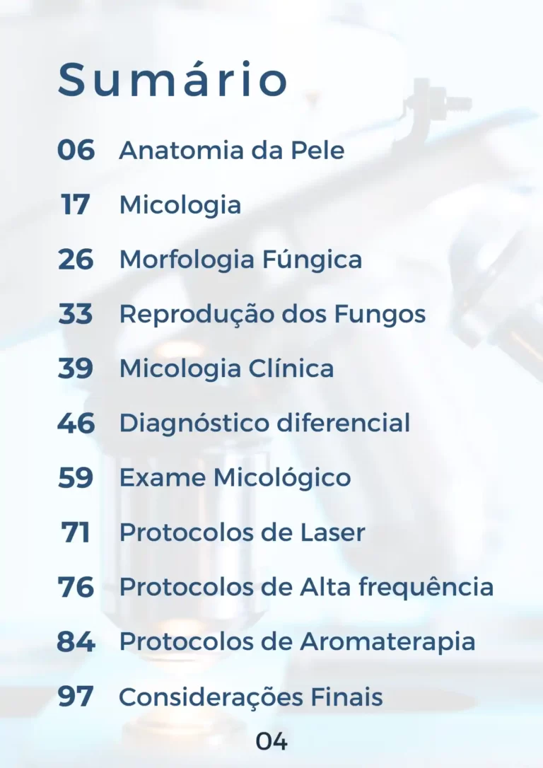 sumario livro micologia podologia